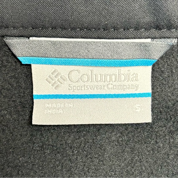 Columbia Black Ascender Softshell Jacket Men’s Small Lightweight Fleece-lined - Picture 7 of 9